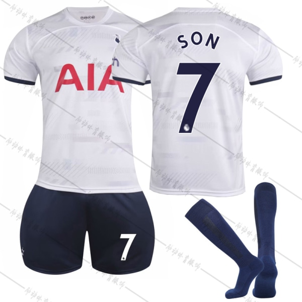 Tottenham Hotspur F.C. 23-24 Hem Jersey SON Nr 7 Fotbollströja kit 16