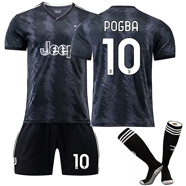 Juventus F.C. 22-23 Bortalag Jersey POGBA Nr 10 Fotbollströja kit 16