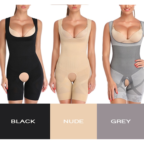 Dam Shapewear Dam Body Shaper SVART L-XL Black Black L-XL