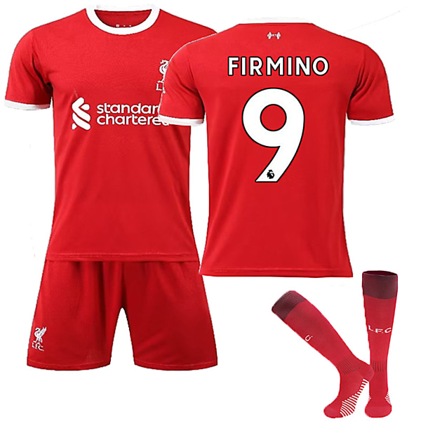 Liverpool F.C. 23-24 Hem Jersey FIRMINO Nr 9 Fotbollströja kit 24
