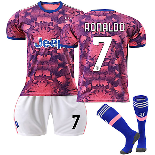 Juventus F.C. 22-23 Bortalag Jersey RONALDO Nr 7 Fotbollströja kit M