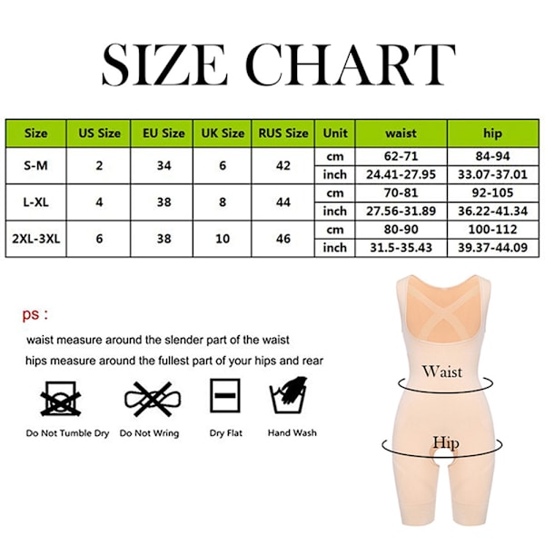 Dame Shapewear Dam Body Shaper SVART L-XL Svart Black L-XL