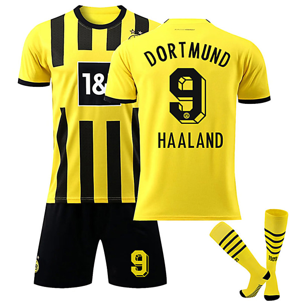 DORTMUND 22-23 Hem Jersey HAALAND Nr 9 Fotbollströja kit 30