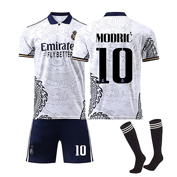 Real Madrid 22-23 Dragon stil Jersey MODRIC Nr 10 Fotbollströja kit 26