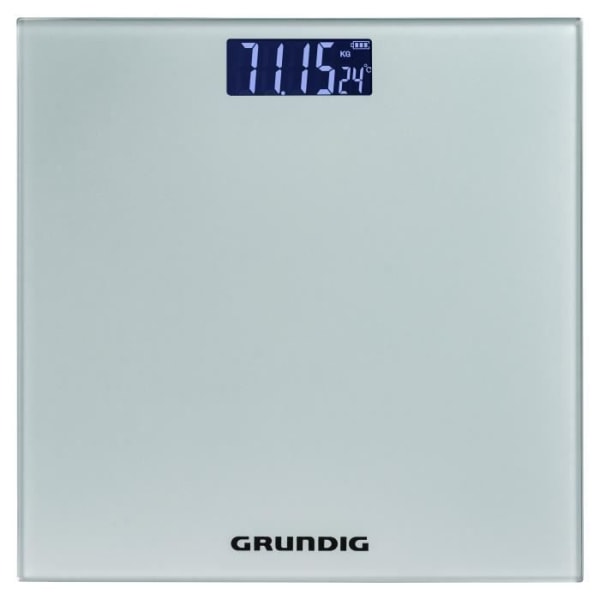 Elektronisk våg - GRUNDIG - Kapacitet 180 kg - Body mass index (BMI) - Noggrannhet 50g