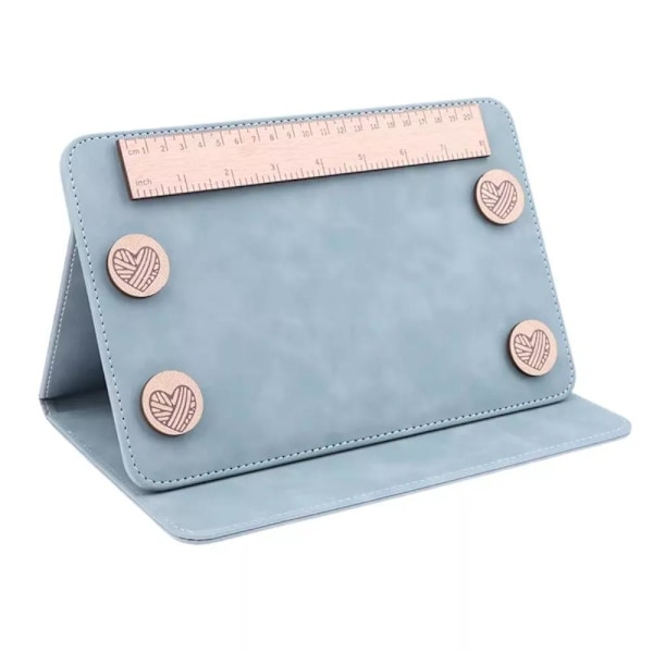 Magnetisk linjal stickmönsterhållare rack handarbetsaccessoarer Blue