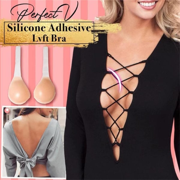 Kvinnor osynlig silikon behå bröst Lift Cover självhäftande skydd B