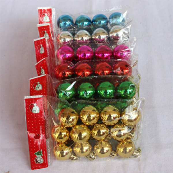 12 st julgransprydnader dekor hängande julhängen bule 12pcs