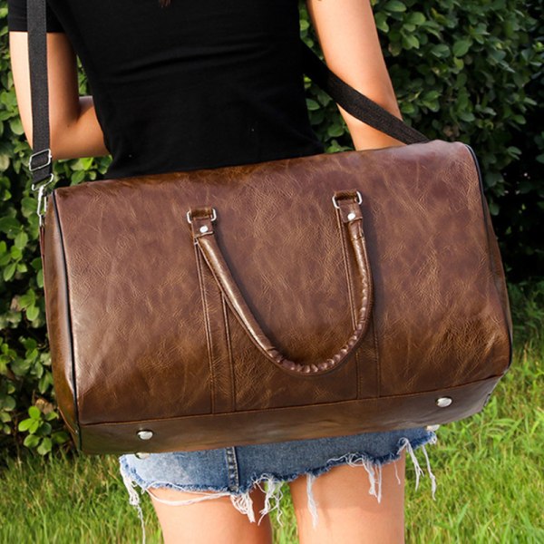 Kvinnor Mode Temperament Protable Vintage Travel Handväska brown