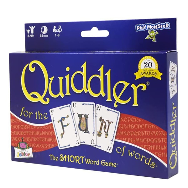 Quidler - kortspel - gör korta ord med kort för att vinna