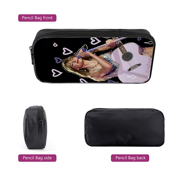 Taylor Swift Ryggsäck Skolväska Axelväska Handväska Pennfodral 3PCS/Set A