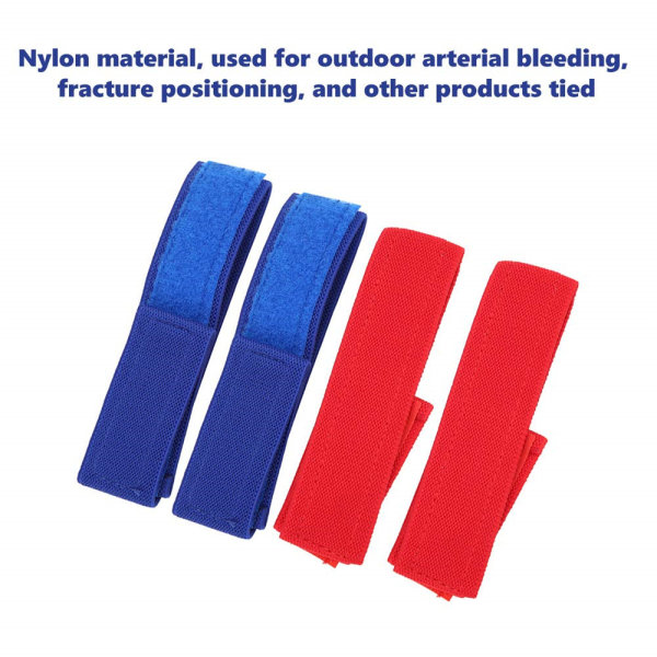 2-pack Tourniquet Nylon Dialys Tourniquet-bandage för utomhusbruk S