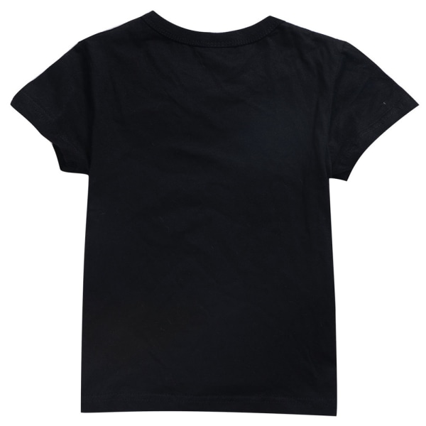 barn t-shirt Kortärmad sommar som blir röd Tecknad toppar black 140cm