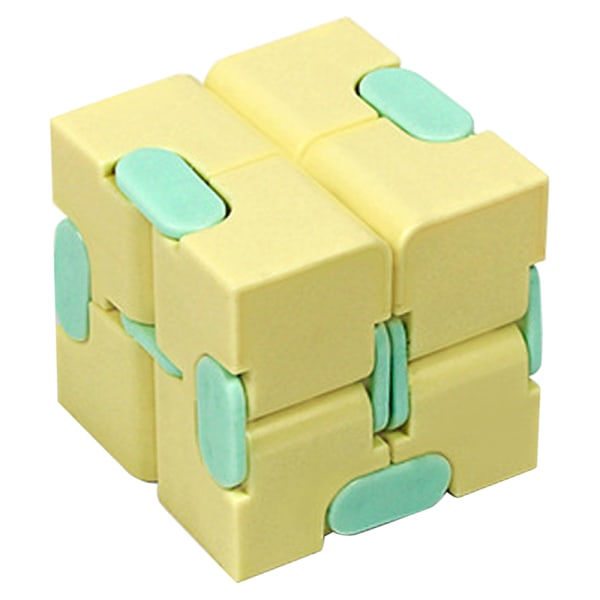 Infinity Cube Fidget Toy Magic Game för barn och vuxna Mini Yellow