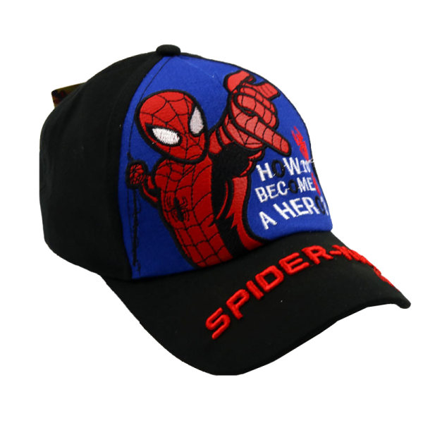 Spiderman Baseball Hattar Kepsar Justerbar Snapback Hip Hop Cap black