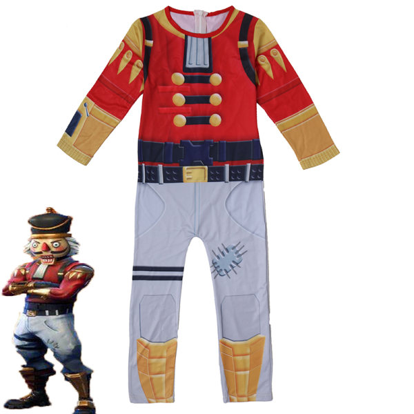 Barn Jumpsuit Halloween Jul Nöt Soldat Set Cosplay 160cm