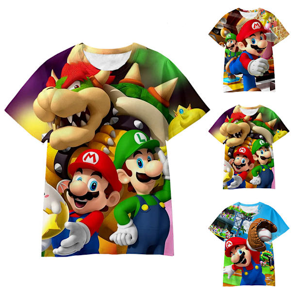 Barn Pojkar Cartoon Kortärmad T-shirt Toppar Loungewear C 120cm