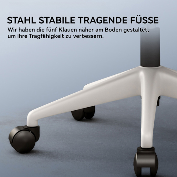 Kontorsstol med 3D-kudde, Vridbar Stol, Chefsstol, Ergonomisk Gamingstol, med Andningsbart Nätöverdrag, Fällbara Armstöd, Ländryggsstöd