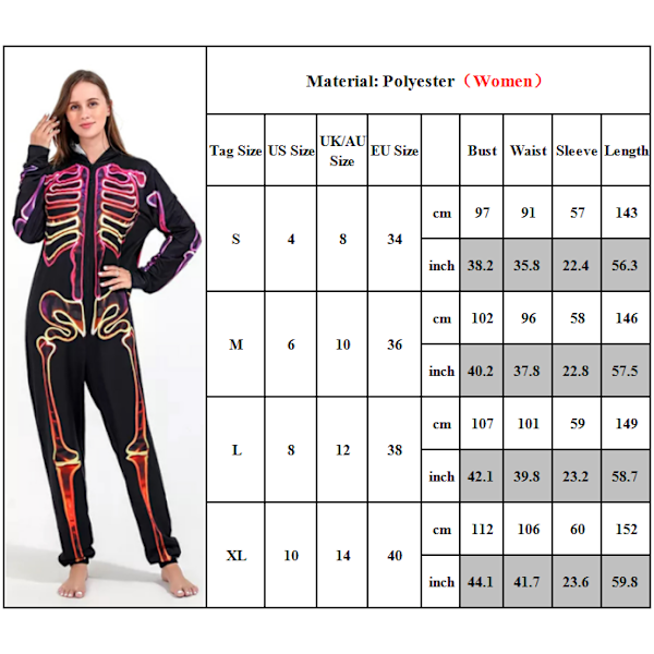 Halloween Huvtröja Långärmad Bodysuit Cos Förälder-Barn Pyjamas child 3-4Y