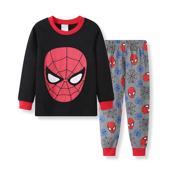 Spider-Man Pyjamas för Pojkar Barn Flickor 2-dels Set Långärmad Tryckt Topp+ Byxor Tryckta Kläder Pyjamas & Vardagskläder Barnpresent #1 90cm