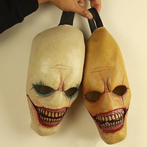 Zombie Mask Latex Halloween Skräck Mask Cosplay Kostym Mask white