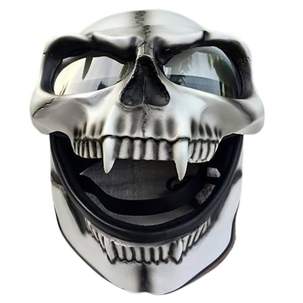 Halloween Skull Mask Huvudbonader Cosplay kostymfest white+black