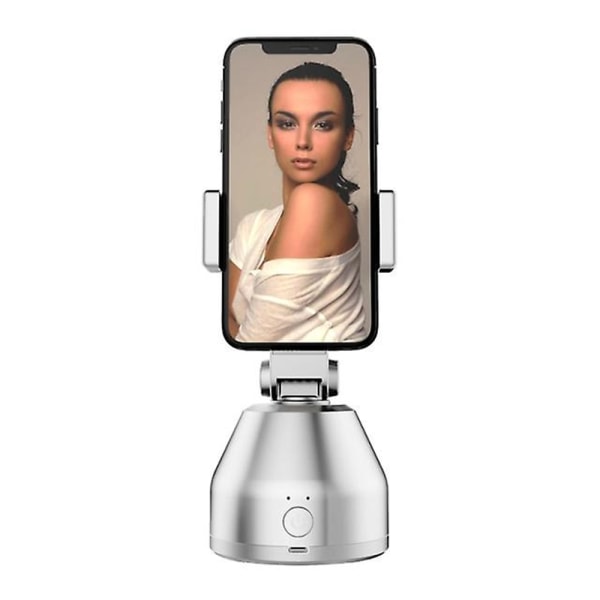 360 rotation Auto Face & Object Tracking Selfie Stick Telefonfäste white