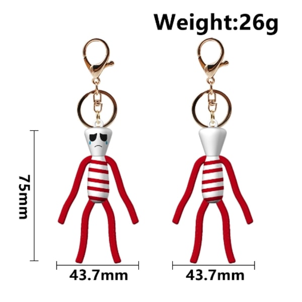 The Amazing Digital Circus Keychain Joker Rabbit Pendant Keyring Bag Decor Gift H