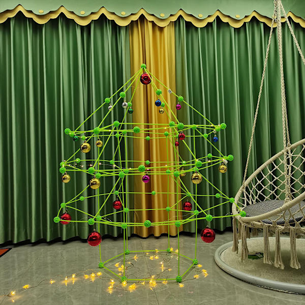Barn Byggsats DIY Julgran Tillverkning Set Leksak Spel Present