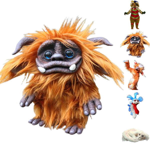 Mask från Labyrint Handgjord Mask Maskot Present Plyschdocka maze worm