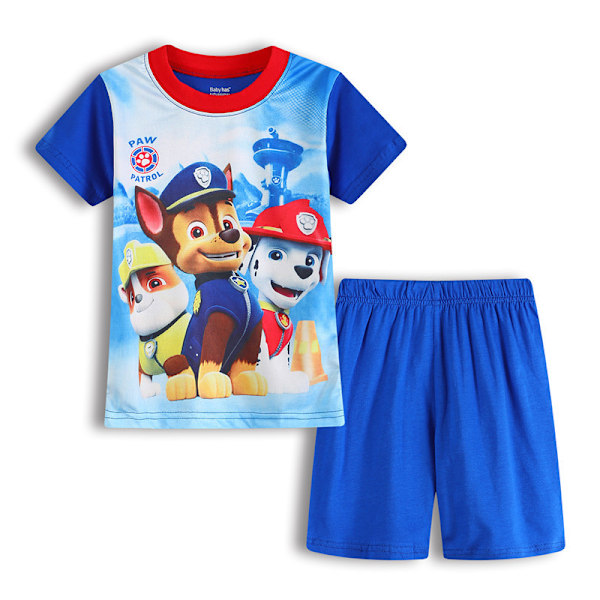PAW Patrol Pojkar Pyjamas Barn Pojkar Flickor 2-dels Set Kortärmad Tryck Toppar + Shorts Tryckta Kläder Pyjamas & Vardagskläder Barnpresent #5 120cm