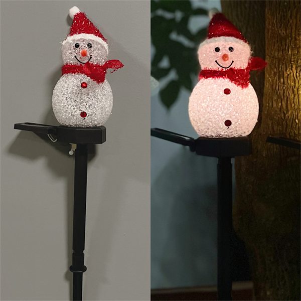 Jultomten utomhus solcells jul trädgård Linght dekor present