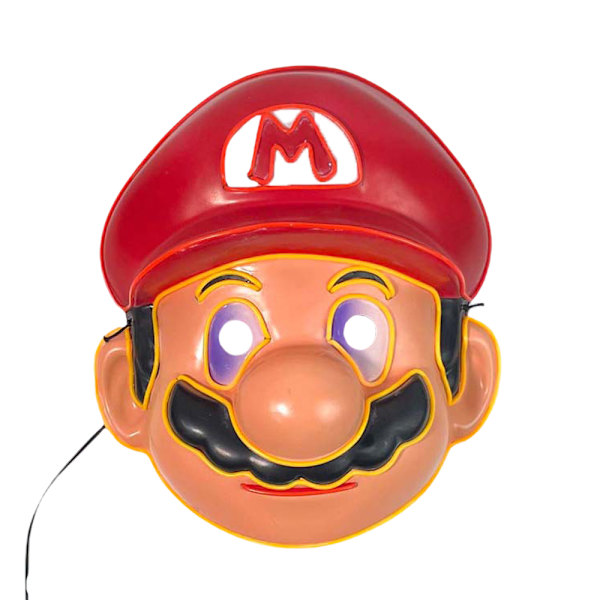 Super Mary Mario Barn Anime Mask Halloween Bal Mask red