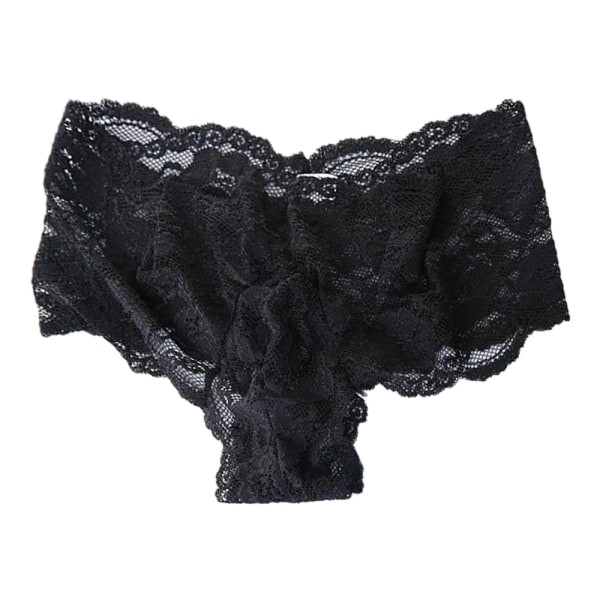 Herrarnas sexiga supervärde kalsonger sexiga underkläder Alla hjärtans dag black L