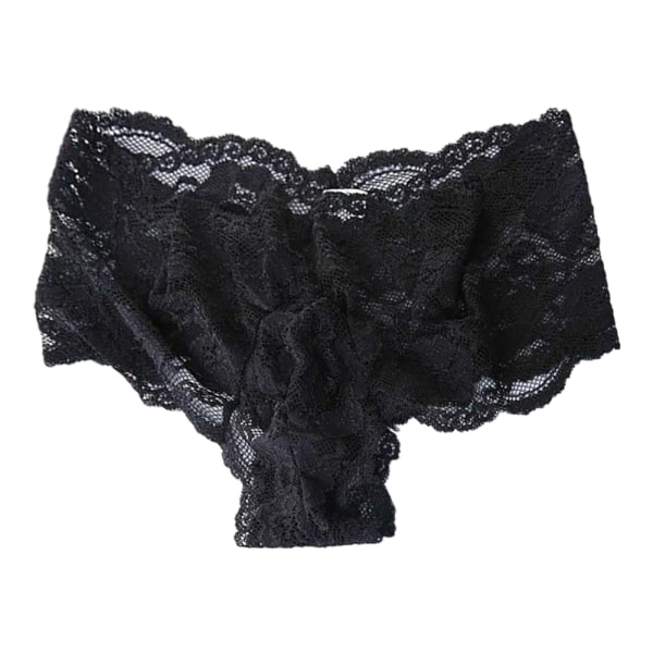 Sexiga supervärdiga kalsonger för män sexiga underkläder Alla hjärtans dag black 2XL