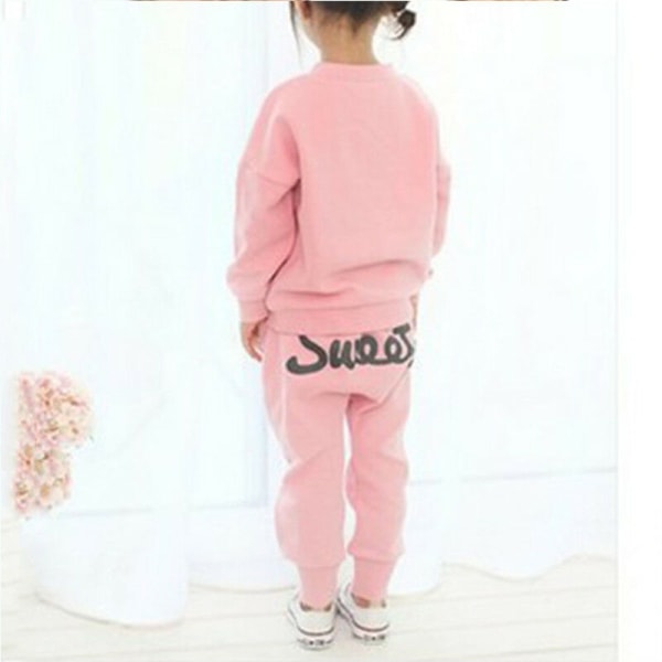 Sportkläder för barn _ casual _ byxor pink 3-4Years