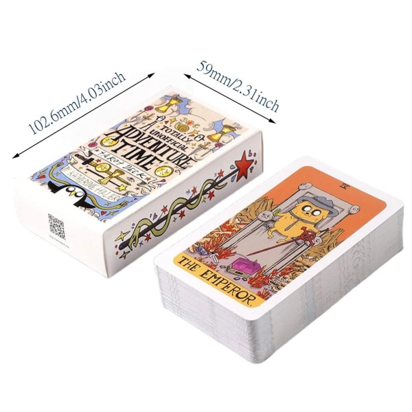 Adventure Time Tarotkort 78 Tarotkort Lämpliga för nybörjares spådomsverktyg