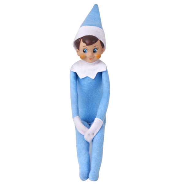 Jultomte docka plysch tomte docka leksak mini tomte dekoration sky blue