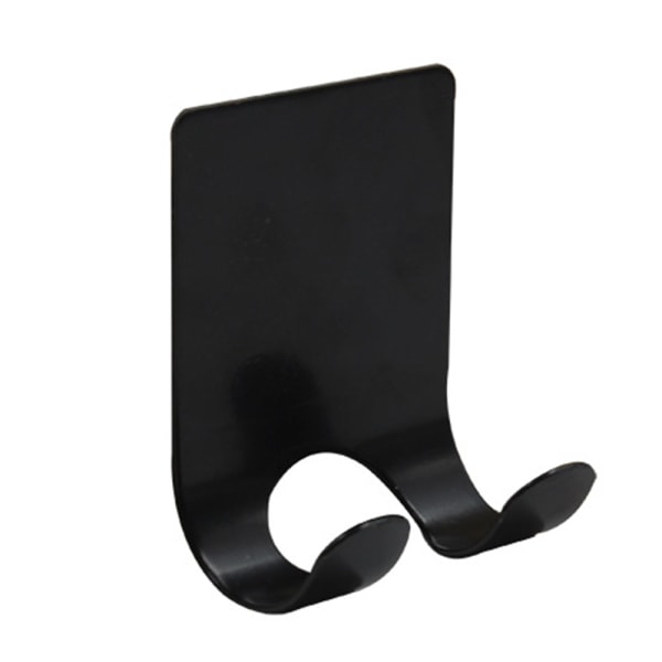 2-pack rakhyvelhållare för dusch Krokar i rostfritt stål black 2pcs