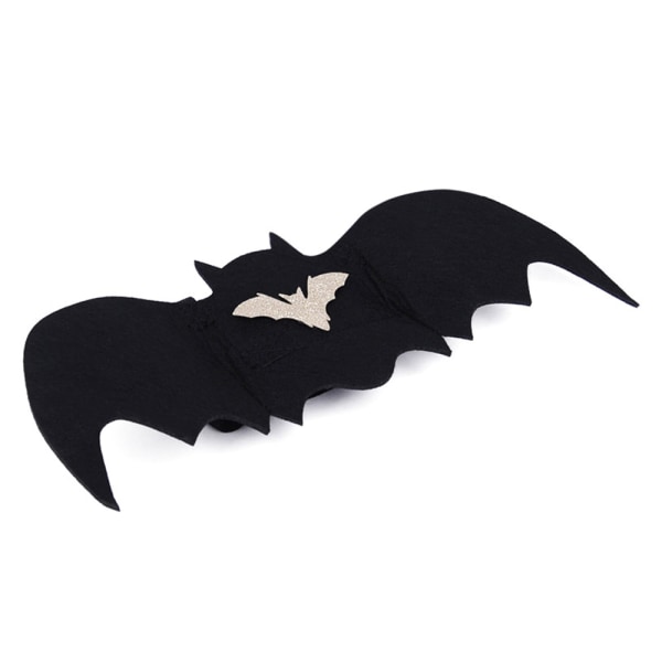 Halloween Black Bat Wing husdjurskostym för hund-cosplay kattvalpar M