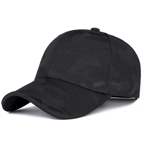 Baseballkeps för cap Quick Dry Sports Hat Lättviktsventilerande black