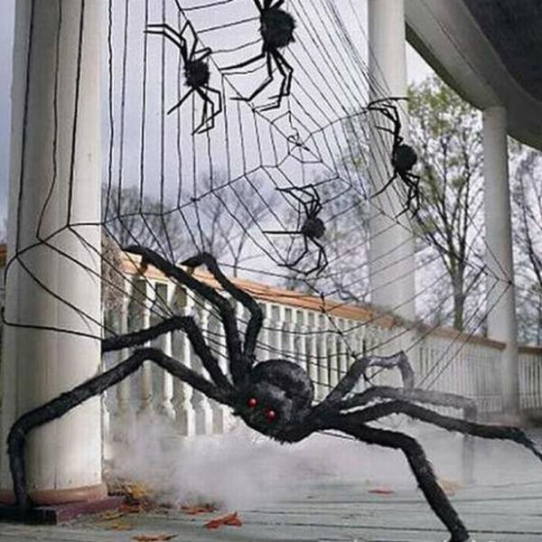 Halloween Plysch Spider Stor Skräck Stor Spider Leksak Simulering 50cm