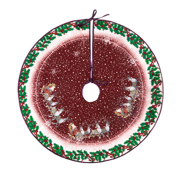 Julgrans kjolmatta snöflinga tomtedekoration B