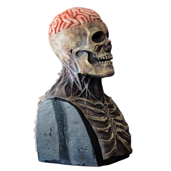 Halloween Full Head Skull Mask Scary Brain Skeleton Party Cos Red