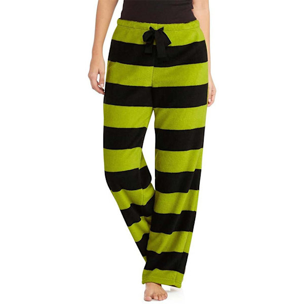 Jul Kvinnors Grinch Tryckta Byxor Pyjamas Vinter Varma Present M