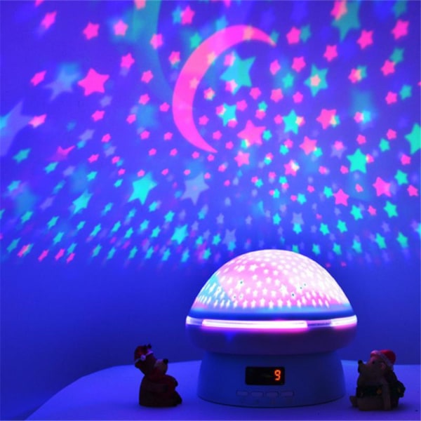 Star Night Light Projector Sovrum med timer och fjärrkontroll blue