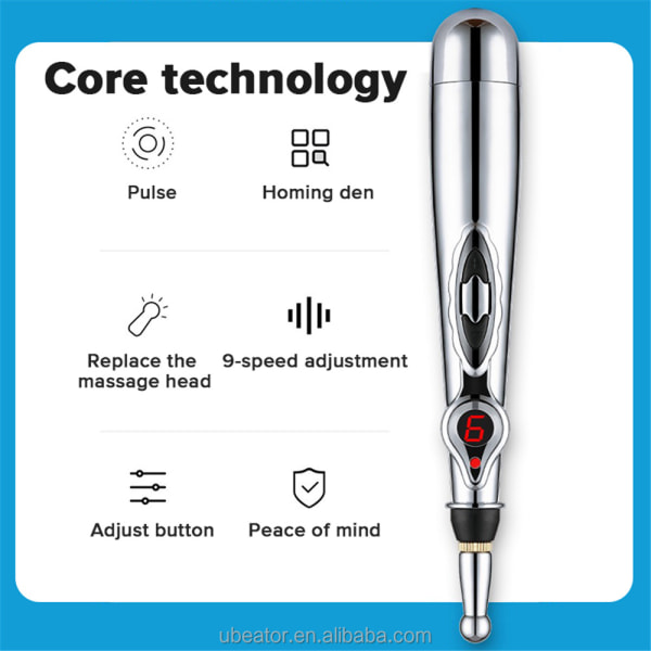Elektronisk akupunkturpenna Meridian Massager Smärtlindrande terapi