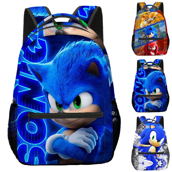 Sonic ryggsäck småbarn karaktär ryggsäck skolmatsäck C