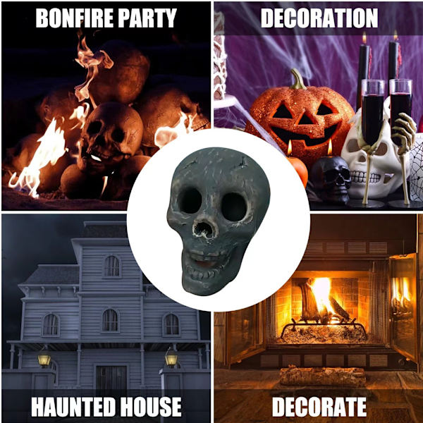 Halloween Skalle Skräck Prydnader Dekor