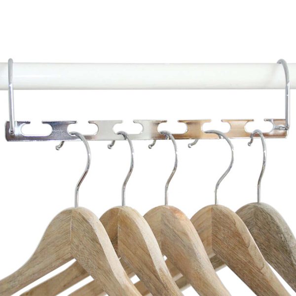 6st utrymmesspara hängare med krok 6-håls organizer 6PCS